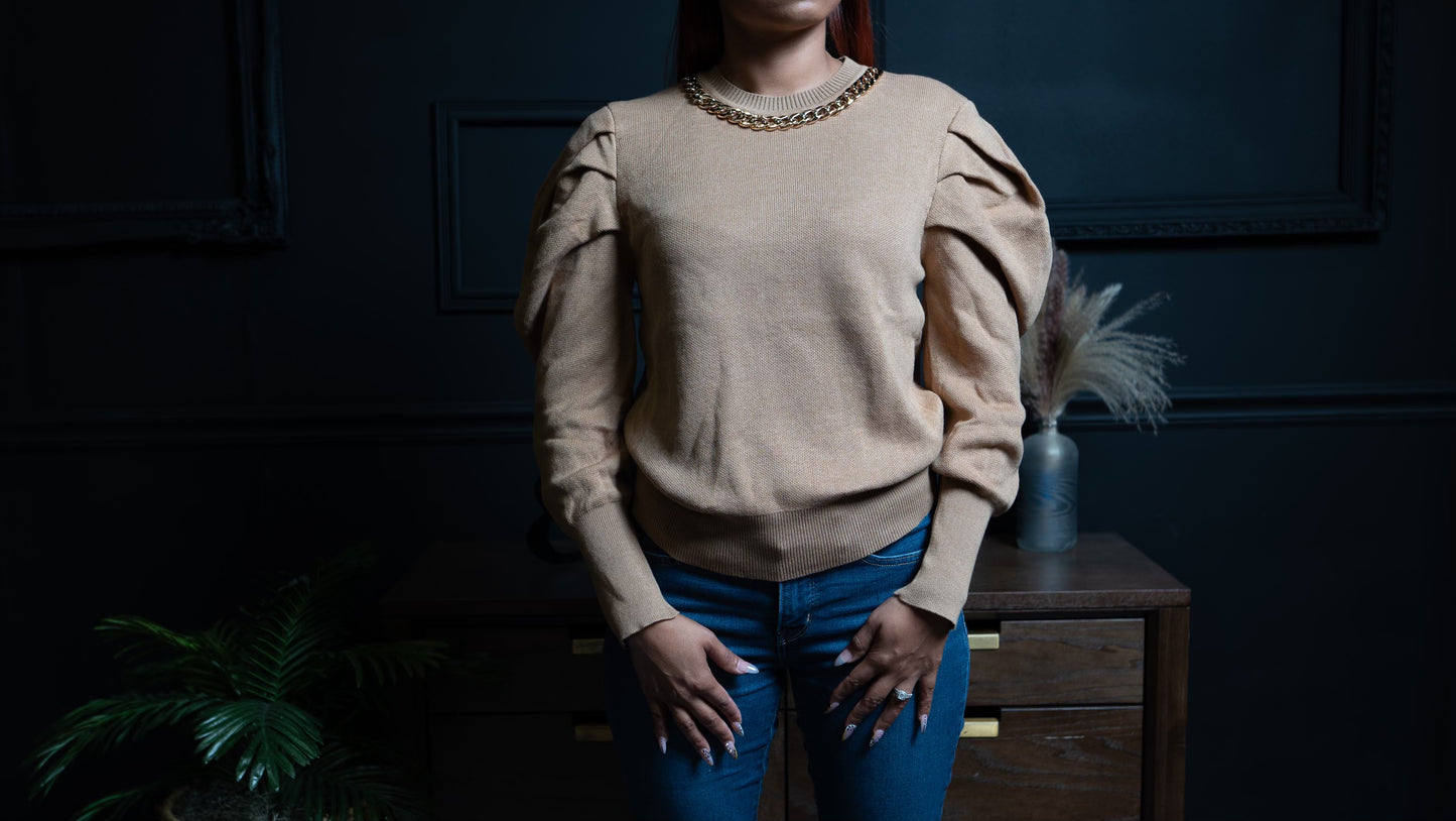 Tan sweater