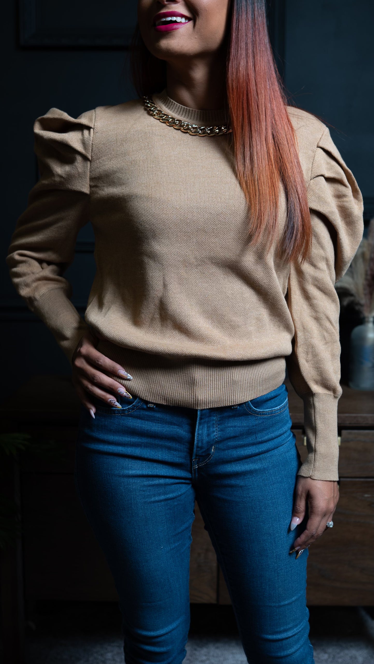 Tan sweater